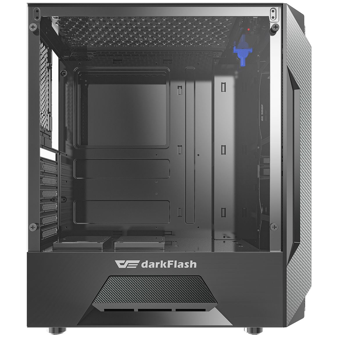 Carcasa pentru computer darkFlash LEO, Middle Tower, ATX, Micro ATX, ITX, Negru (5907489607766)