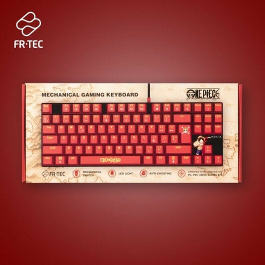 Keyboard and Mouse FR-TEC OP4001 QWERTY Burgundy-1