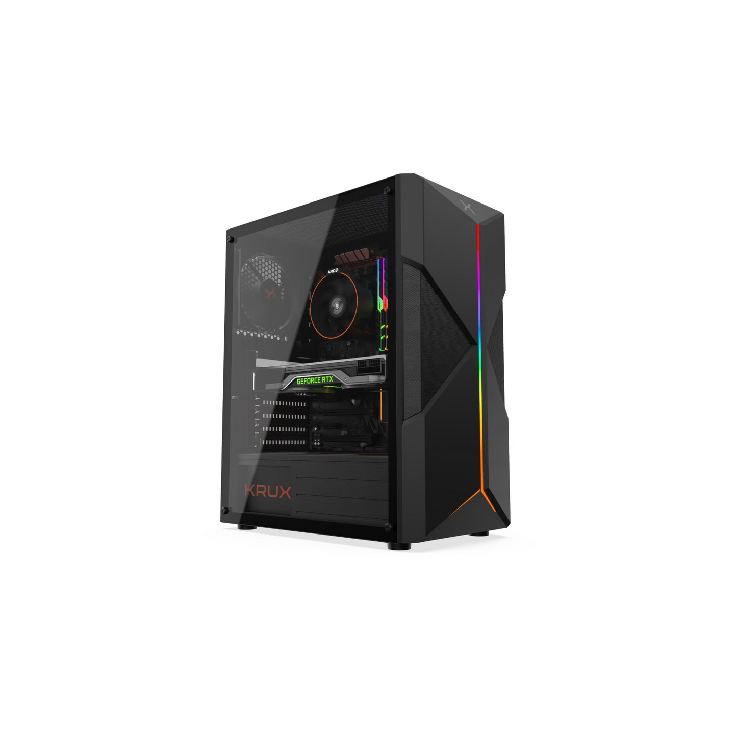 Carcasa PC Krux Astral ARGB, KRX0031, Micro ATX, Mini ITX, ATX, Negru (KRX0031)