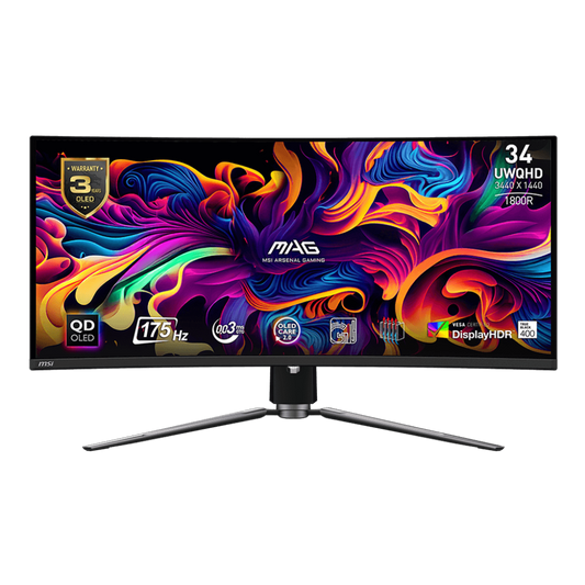 MSI MAG 341CQP QD-OLED 34" извит UltraWide гейминг монитор (MAG 341CQP QD-OLED)