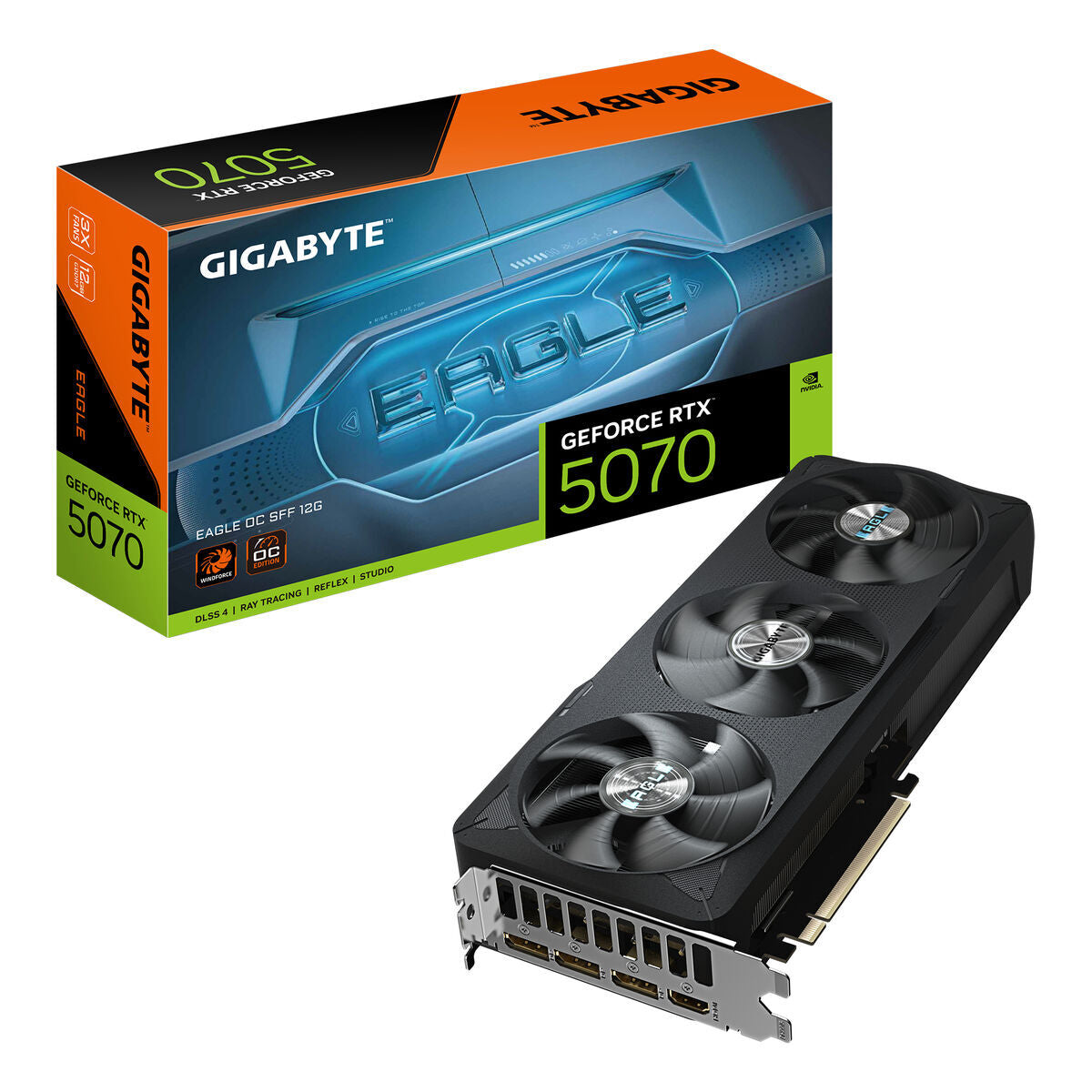 Graphics card Gigabyte GV-N5070EAGLE OC-12GD nvidia geforce rtx 5070 12 GB GDDR6 GDDR7-22