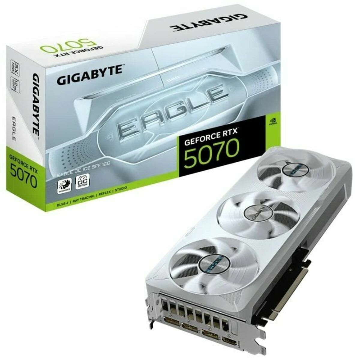 Graphics card Gigabyte GV-N5070EAGLEOC ICE-12GD nvidia geforce rtx 5070 12 GB GDDR6 GDDR7-0