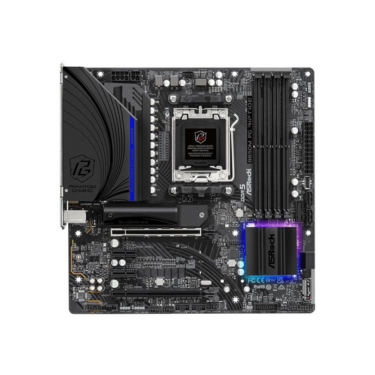 ASRock B650M PG Riptide - motherboard - micro ATX - Socket AM5 - AMD B650 (90-MXBJ90-A0UAYZ) (90-MXBJ90-A0UAYZ)-0