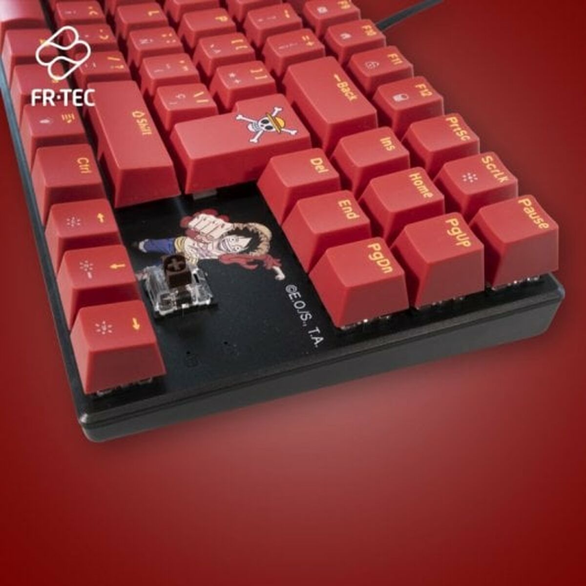 Keyboard and Mouse FR-TEC OP4001 QWERTY Burgundy-7