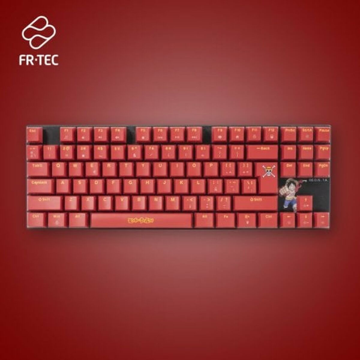 Keyboard and Mouse FR-TEC OP4001 QWERTY Burgundy-6
