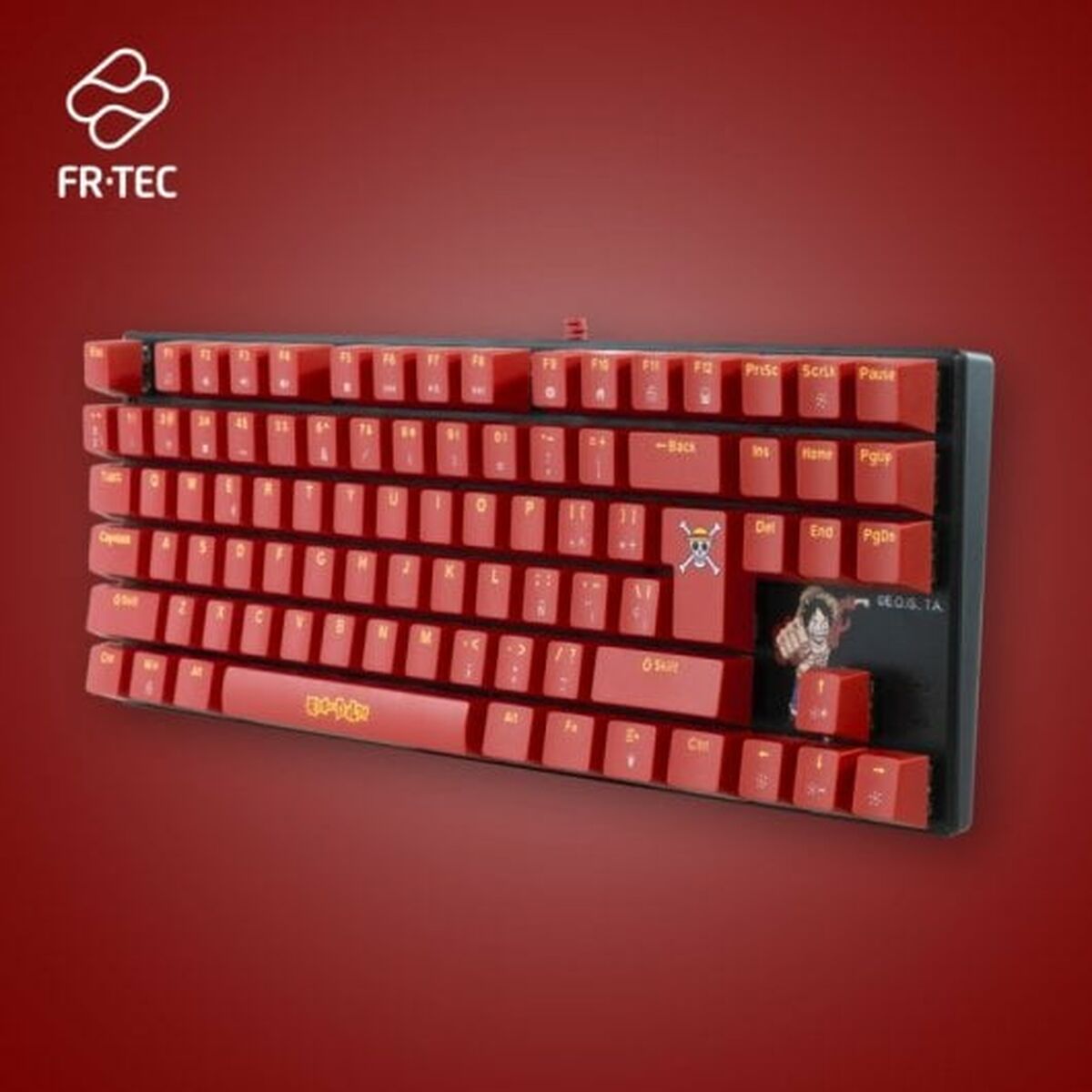 Keyboard and Mouse FR-TEC OP4001 QWERTY Burgundy-5