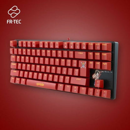 Keyboard and Mouse FR-TEC OP4001 QWERTY Burgundy-5