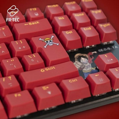 Keyboard and Mouse FR-TEC OP4001 QWERTY Burgundy-4