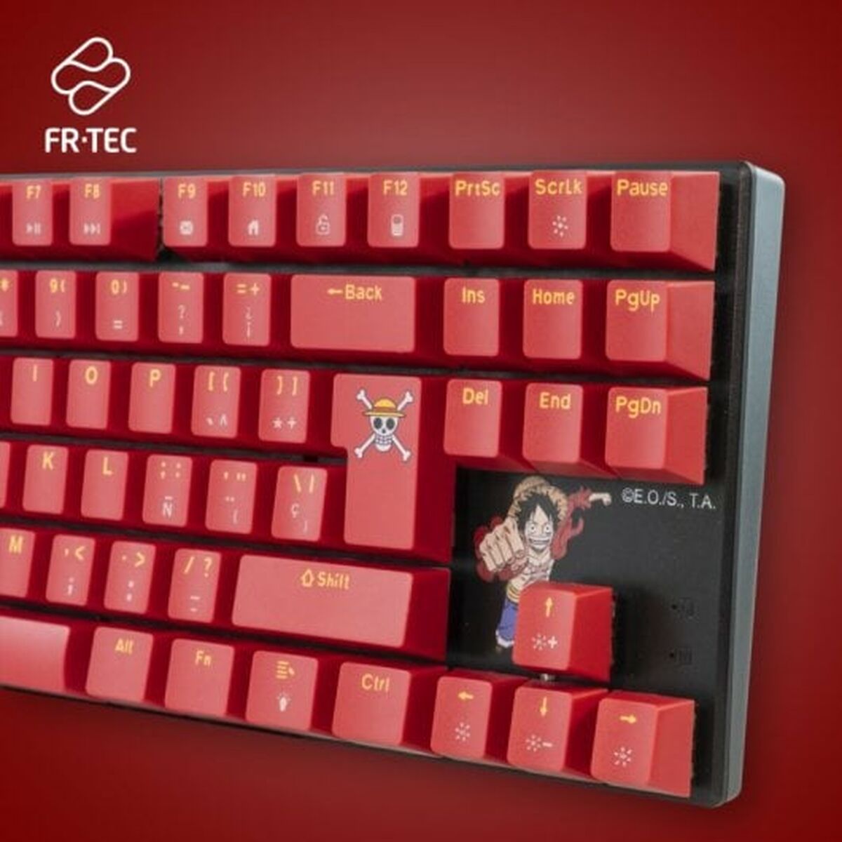 Keyboard and Mouse FR-TEC OP4001 QWERTY Burgundy-3