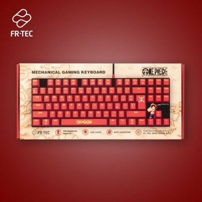 Keyboard and Mouse FR-TEC OP4001 QWERTY Burgundy-1