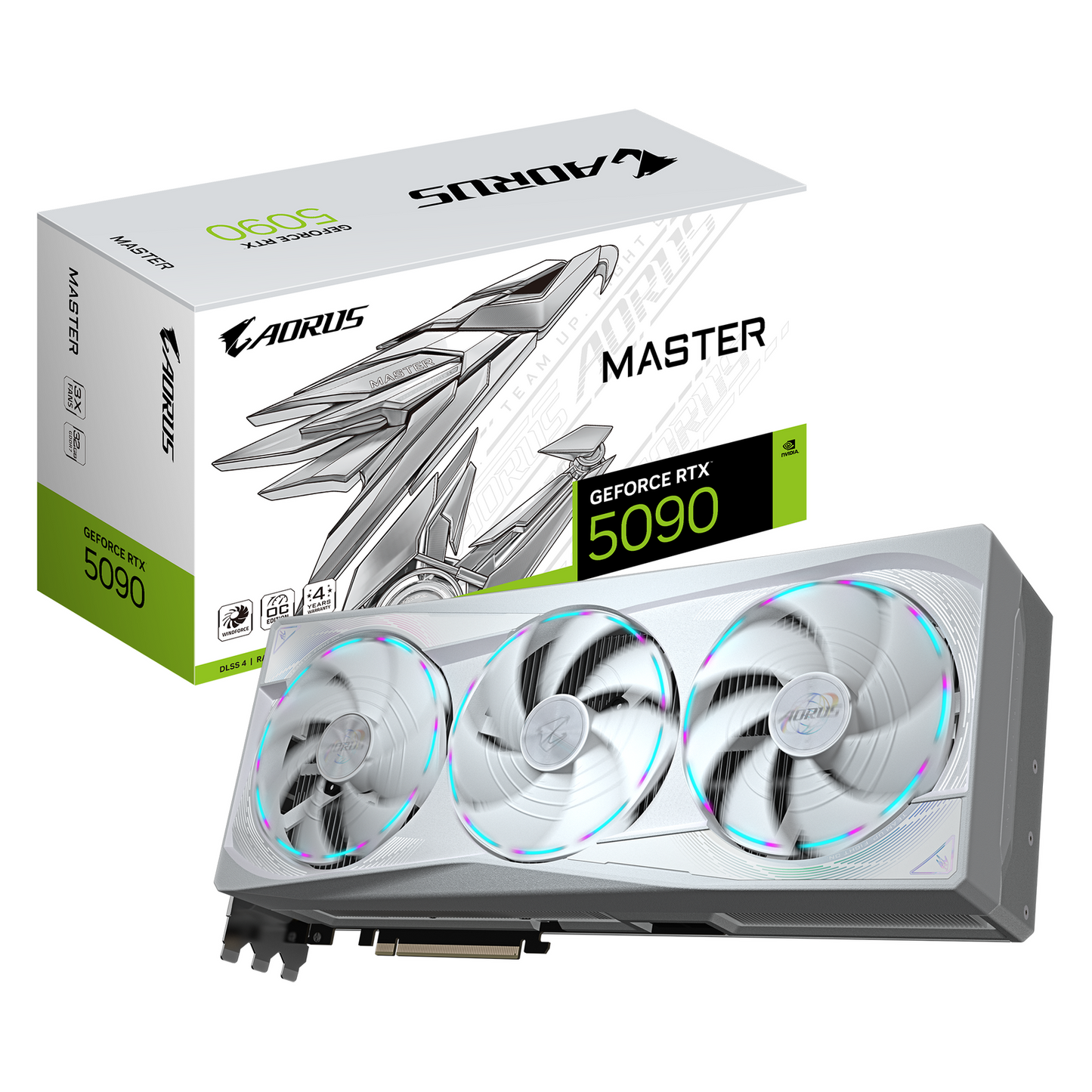 Carte Graphique Gigabyte GeForce RTX 5090 32 Go GDDR7 Aorus Master Ice