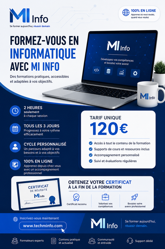 Formation Informatique en Ligne