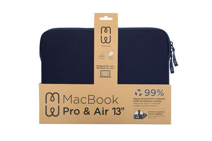 Housse MacBook Pro/Air 13 Basics ²Life Bleu/Rose-4